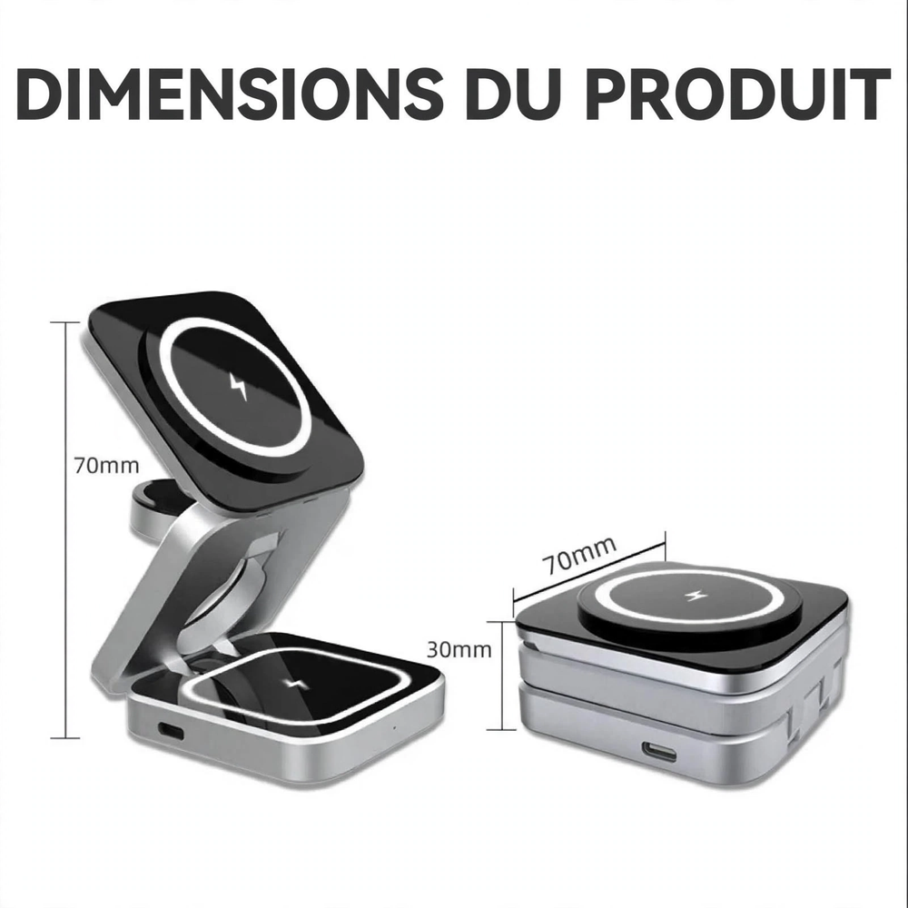 NEVA Station - Station de charge sans fil 3-en-1 Pliable - 5